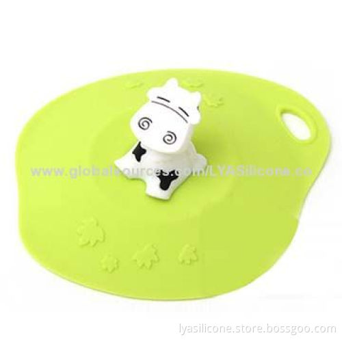 Duck shape 100% food grade silicone cup lid, OEM and ODM designs welcomed